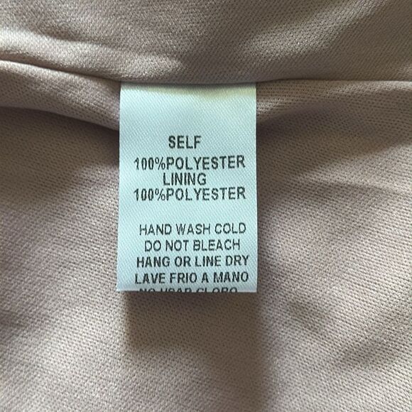 Easel Los Angeles Swiss Dot Peasant Tiered BabydollDress Blush Pink Size L - Picture 9 of 10